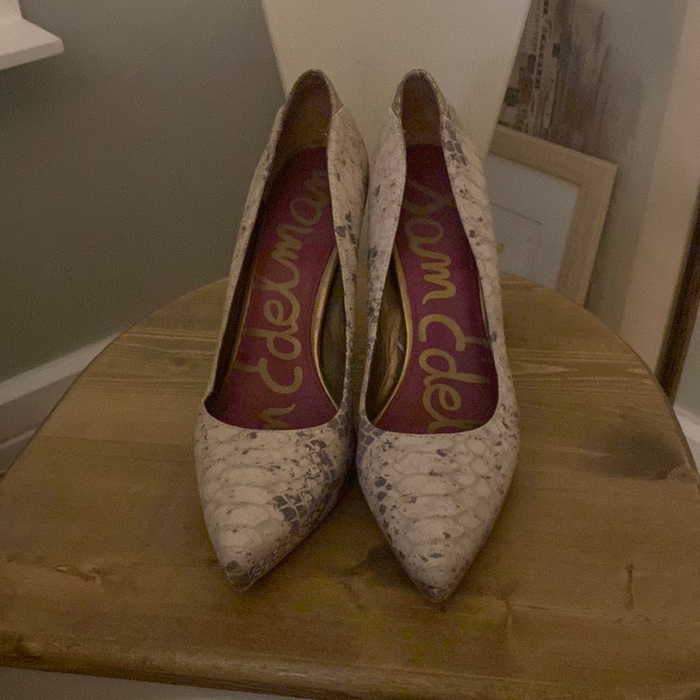 Sam Edelman snake skin heels